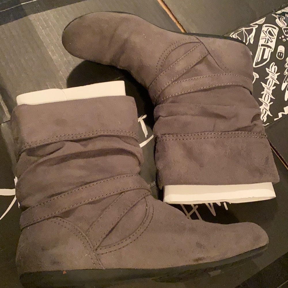 Lower east side Gris Sydney grey suede boots